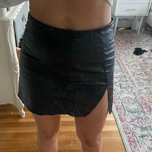 Princess Polly leather skirt